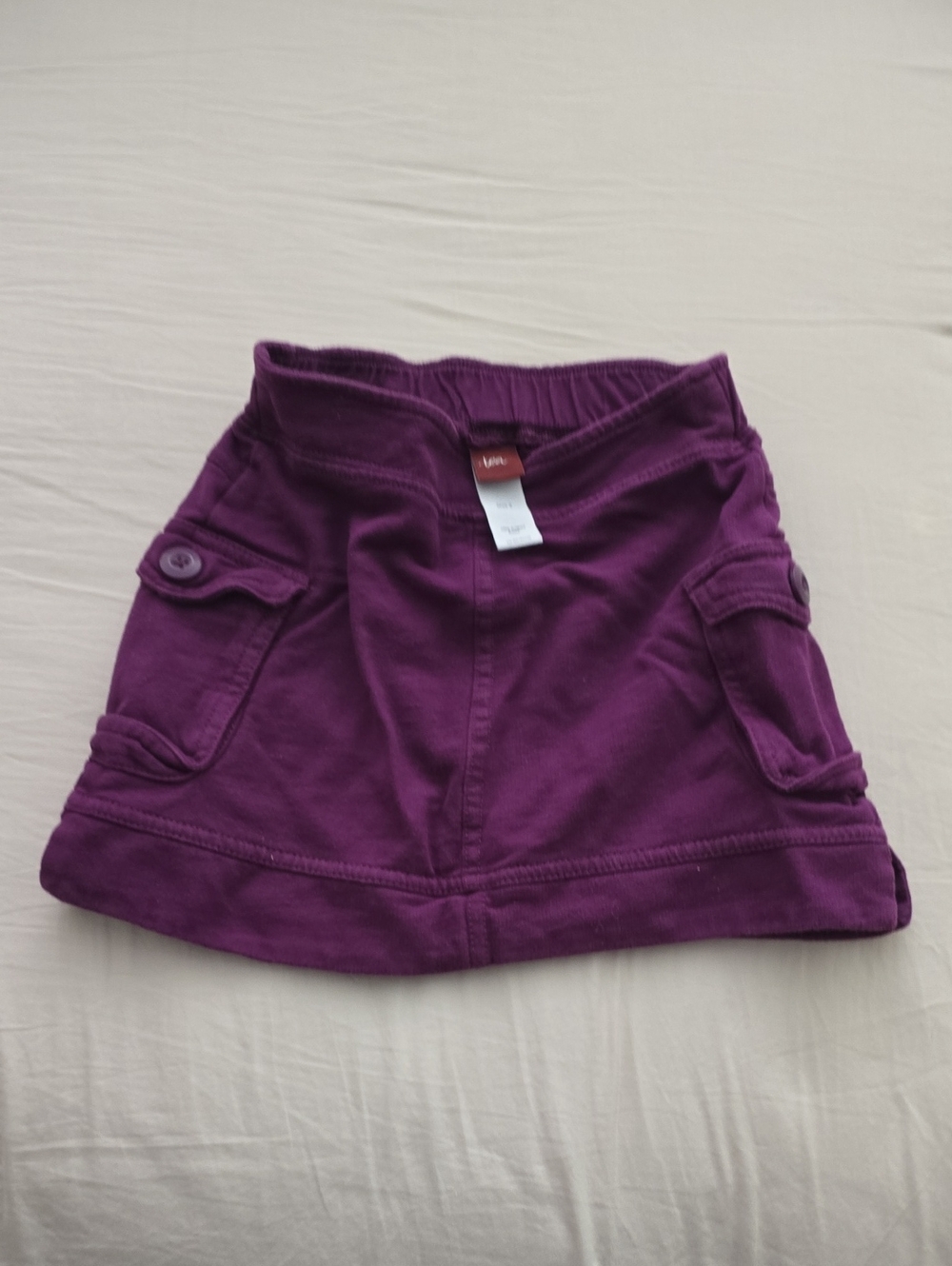 Tea Collection Purple Cargo Pocket Skirt